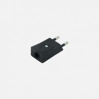 Eco Clavija Retractil Mod5 2p+e 10a 230v Negra 2x3,5x6cm