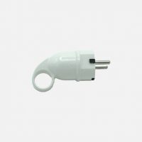 Eco Clavija Retractil Mod6 2p+e 16a 230v Blanca 4,5x3,5x10cm C/anilla Tirador