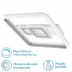 Plafon 80w Sucre 3000-4000-6500k Blanco/gris Cuadrado 7x51x51 Cm 7600lm Reg.intens. C.remoto Y Memoria - Imagen 2