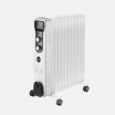 Radiador Aceite Brasilia 2500w 11elem.blanco/negro 3potencias Antivuelco Termostato Reg.seguridad.asa 59,5x48x24cm - Imagen 2