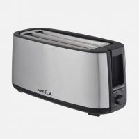 Tostador Pan Muga 1400w Negro/plata 7niv.tostado.descongelacion, Apag.automatico,2ranuras,recogemigas 17x38x14,5cm