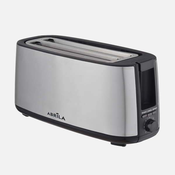 Tostador Pan Muga 1400w Negro/plata 7niv.tostado.descongelacion, Apag.automatico,2ranuras,recogemigas 17x38x14,5cm
