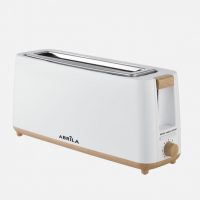 Tostador Pan Yeltes 900w Blanco/haya 7niv.tostado,descongelacion,apagado Autom.1ranura.recogemigas.17x38x11,5cm