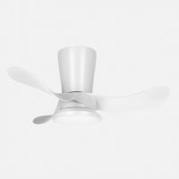 Ventilador Dc Triollo 27w 2700lm Blanco 3aspas 6vel 61d 3000-4500-6500k Remoto+reg.intensidad+temporizador+memoria